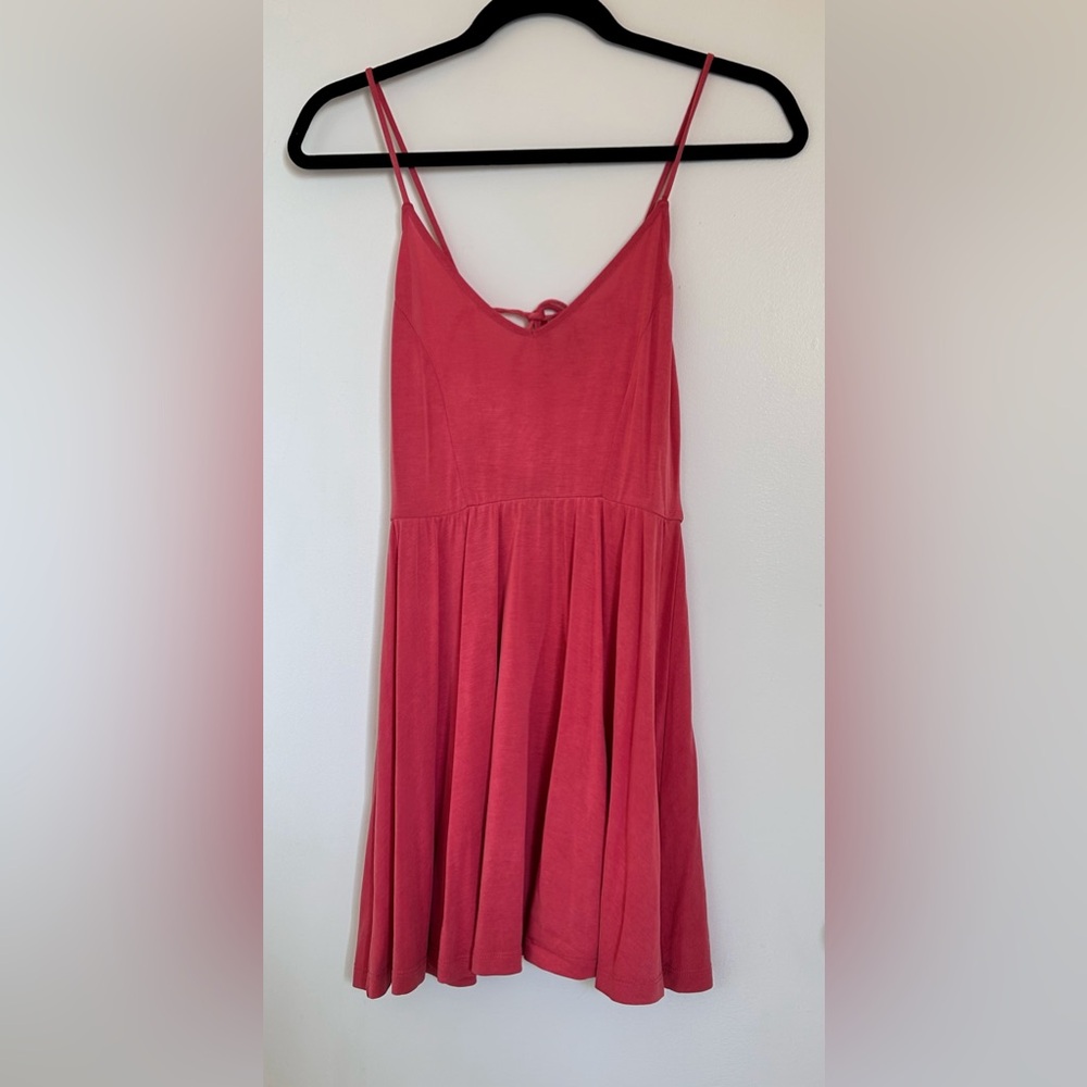 Forever 21 Strappy Mini Dress in Dark Pink